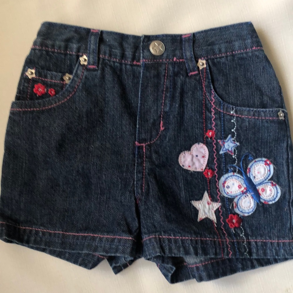 Shorts denim toddler girls size 5T cotton pockets